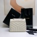 Replica Ysl Small Loulou Bag in white and Silver