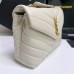 Replica Ysl Small Loulou Bag in white and gold