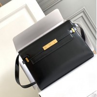 Replica Ysl Manhattan Shoulder Bag in Black