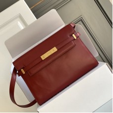 Replica Ysl Manhattan Shoulder Bag in Red