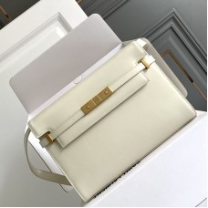 Replica Ysl Manhattan Shoulder Bag in White