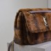 Replica YSL Niki Large in Shearling Espresso and Gingerbread