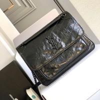 Replica Ysl Medium Niki Bag in Black with Black Hardware