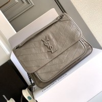 Replica Ysl Medium Niki Bag in light Grey