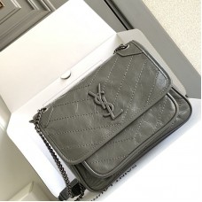 Replica Ysl Niki baby Bag in dark grey