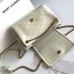 Ysl Mini Nolita in Lambskin Bag in White