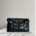 Replica Ysl Medium Puffer Bag black with black hardware