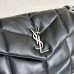 Replica Ysl Medium Puffer Bag black with silver hardware