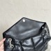 Replica Ysl Medium Puffer Bag black with silver hardware