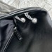 Replica Ysl Medium Puffer Bag black with silver hardware