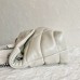 Replica Ysl Medium Puffer Bag white with silver hardware