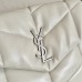 Replica Ysl Medium Puffer Bag white with silver hardware