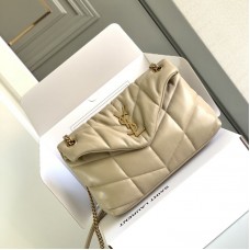 Replica Ysl Puffer Small Bag in Beige