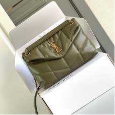 Replica Ysl Puffer Small Bag in Khaki