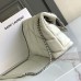 Replica Ysl Puffer Small Bag in White with Silver Hardware