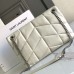 Replica Ysl Puffer Small Bag in White with Silver Hardware