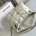 Replica Ysl Puffer Small Bag in White with Silver Hardware