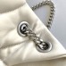 Replica Ysl Puffer Small Bag in White with Silver Hardware