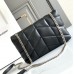 Replica YSL Puffer Toy Bag Black with Silver Hardwear