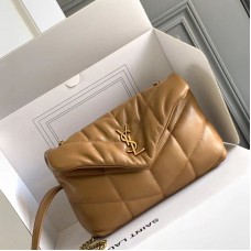 Replica YSL Puffer Toy Bag Tan