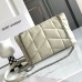 Replica YSL Puffer Toy Bag White with Silver