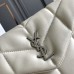 Replica YSL Puffer Toy Bag White with Silver