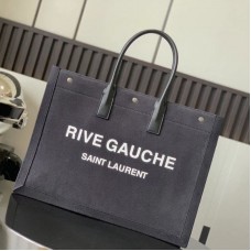 Replica Ysl Rive gauche Large Tote Bag in Black