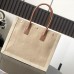 Replica Ysl Rive gauche Small Tote Bag in Beige