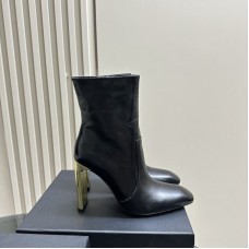 Replica Ysl auteuil booties black