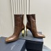 Replica Ysl auteuil booties brown