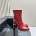 Replica Ysl auteuil booties red