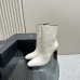 Replica Ysl auteuil booties white