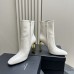 Replica Ysl auteuil booties white