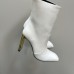 Replica Ysl auteuil booties white