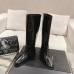 Replica Ysl hunt boots black