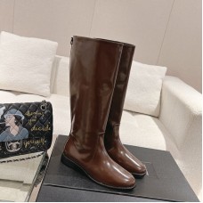 Replica Ysl hunt boots brown