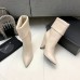 Replica Ysl niki booties white