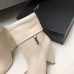 Replica Ysl niki booties white