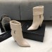 Replica Ysl niki booties white