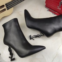 Replica Ysl Opyum booties black