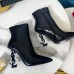 Replica Ysl Opyum booties crocodile print