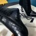 Replica Ysl Opyum booties crocodile print