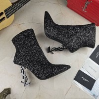 Replica Ysl Opyum booties shiny