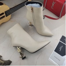 Replica Ysl Opyum booties white