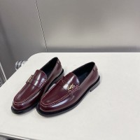 Replica Ysl Le Loafer Penny Slippers in Bordeaux Leather