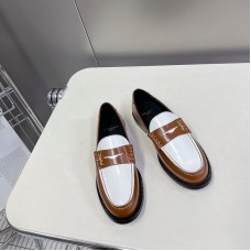 Replica Ysl Le Loafer Penny Slippers in Tan Leather