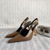 Replica YSL Lee Slingback Pumps Argile