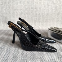 Replica YSL Lee Slingback Pumps Croco