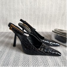 Replica YSL Lee Slingback Pumps Croco