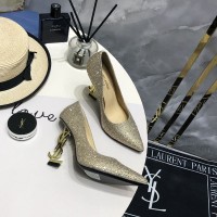 Replica Ysl Opyum Pumps Rhinestones Gold